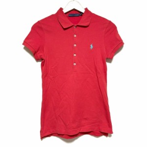 ポロラルフローレン POLObyRalphLauren 半袖ポロシャツ サイズS レディース - レッド【中古】20240326