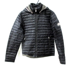 モンクレール MONCLER ダウンジャケット サイズ1 S メンズ LIONEL(ライオネル) 黒 長袖/ライトダウン/ジップアップ/冬【中古】20240303