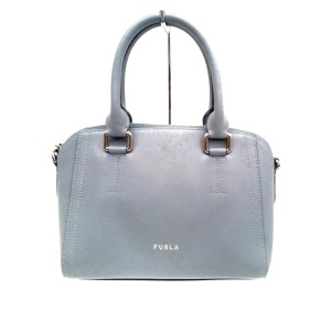 フルラ FURLA ハンドバッグ レディース ネクスト ライトブルー レザー【中古】20240312