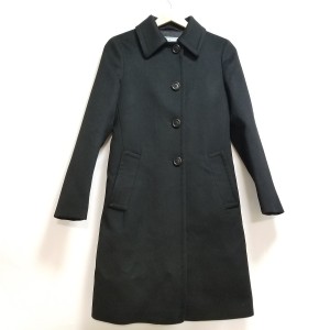 プラダ PRADA コート サイズ38 S レディース 美品 - 黒 長袖/冬【中古】20240320