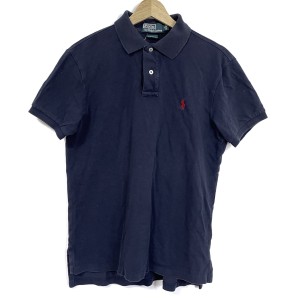 ポロラルフローレン POLObyRalphLauren 半袖ポロシャツ サイズM メンズ - ダークネイビー 綿【中古】20240324