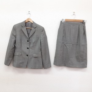 アクアスキュータム Aquascutum スカートスーツ レディース - グレー【中古】20240303