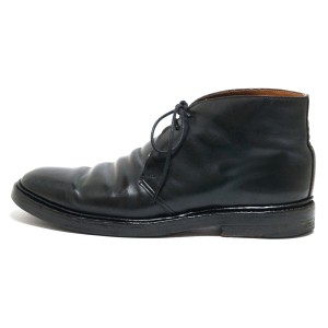 クロケットジョーンズ Crockett&Jones ショートブーツ 7 E メンズ - 黒 レザー【中古】20240305