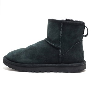 アグ UGG ショートブーツ JAPAN 23 レディース クラシックミニ2 1016222 黒 ムートン【中古】20240328