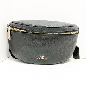 コーチ COACH ウエストポーチ レディース - 39939 黒 レザー【中古】20240315