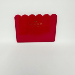 ケイトスペード Kate spade カードケース レディース - WLRU4834 ピンク×ピンクベージュ エナメル（レザー）×レザー【中古】20240312