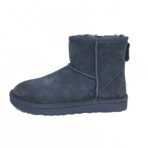 アグ UGG ショートブーツ 23 レディース クラシックミニ2 1016222 ネイビー ムートン【中古】20240325