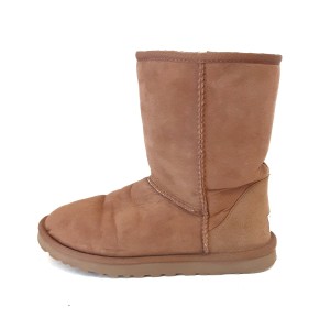 アグ UGG ショートブーツ JAPAN 250 レディース クラシックショート 5800 ライトブラウン ムートン【中古】20240407