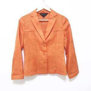 ランバンコレクション LANVIN COLLECTION ジャケット サイズ36 S レディース - オレンジ 長袖/麻/夏/春【中古】20240326