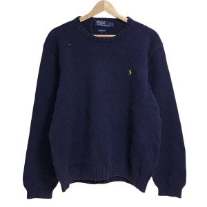 ポロラルフローレン POLObyRalphLauren 長袖セーター サイズL メンズ - ネイビー【中古】20240310