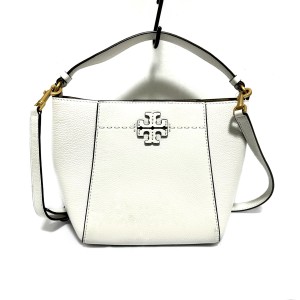 トリーバーチ TORY BURCH ハンドバッグ レディース - 白 レザー【中古】20240317