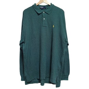 ポロラルフローレン POLObyRalphLauren 長袖ポロシャツ サイズXL メンズ 美品 - グリーン【中古】20240323