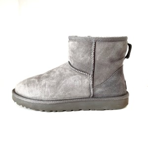 アグ UGG ショートブーツ JAPAN 25.0 レディース クラシックミニ2 1016222 グレー ムートン【中古】20240314