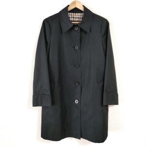 アクアスキュータム Aquascutum コート レディース - 黒 長袖/春/秋【中古】20240309