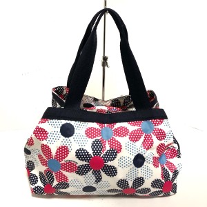 レスポートサック LESPORTSAC ショルダーバッグ レディース 美品 - 白×ピンク×マルチ 花柄 レスポナイロン【中古】20240308