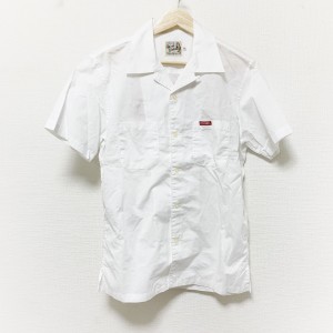 ヒステリックグラマー HYSTERIC GLAMOUR 半袖シャツ サイズM メンズ 美品 - 白×レッド【中古】20240320