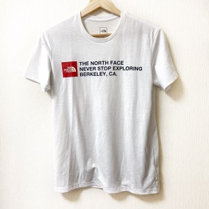 ノースフェイス THE NORTH FACE 半袖Tシャツ サイズS メンズ - 白×黒×レッド クルーネック【中古】20240324