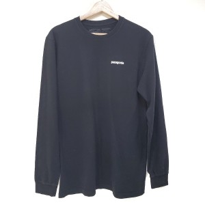 パタゴニア Patagonia 長袖Tシャツ サイズM メンズ 美品 - 黒 クルーネック【中古】20240328