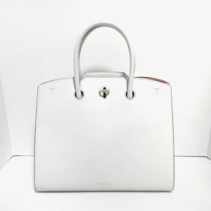 フルラ FURLA トートバッグ レディース ジェネシーL アイボリー レザー【中古】20240406