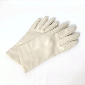 セルモネータグローブス Sermoneta gloves 手袋 レディース - アイボリー レザー【中古】20240405