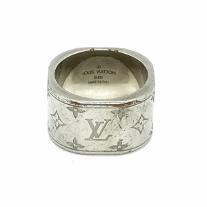 ルイヴィトン LOUIS VUITTON リング M レディース バーグ アノー モノグラム M62593 金属素材 シルバー サイズ:M【中古】20240404