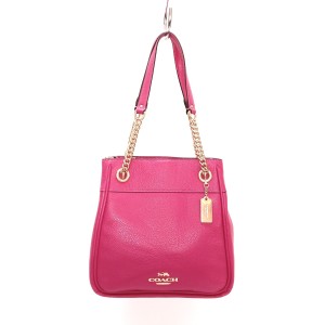 コーチ COACH トートバッグ レディース - C8315 ピンク レザー【中古】20240403