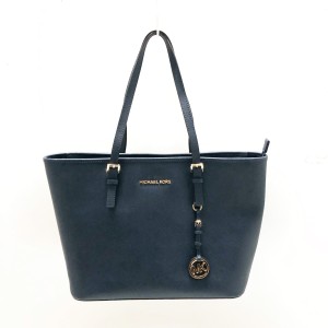 マイケルコース MICHAEL KORS ショルダーバッグ レディース - ダークネイビー レザー【中古】20240315