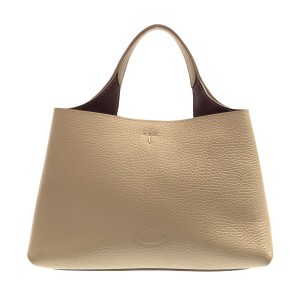 トッズ TOD'S ハンドバッグ レディース レザー バッグ マイクロ XBWAPAEL000QRI6O44 クリーム レザー【中古】20240509