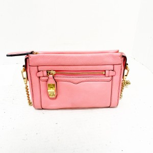 レベッカミンコフ REBECCA MINKOFF ショルダーバッグ レディース - ピンク チェーンショルダー レザー【中古】20240413