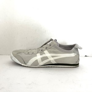 アシックス・オニツカタイガー asics Onitsuka Tiger スニーカー 24.5 レディース - ライトグレー ナイロン【中古】20240409