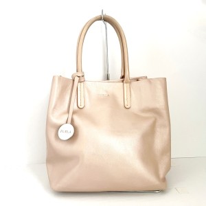 フルラ FURLA トートバッグ レディース - ベージュ レザー【中古】20240510