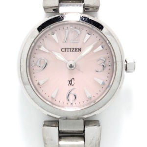 シチズン CITIZEN 腕時計 XC(クロスシー) E031-T014267 レディース ピンク【中古】20240406