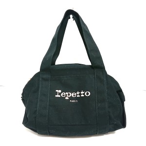 レペット repetto ハンドバッグ レディース - 黒 キャンバス【中古】20240416