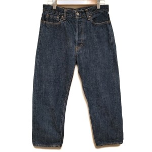 オーディナリーフィッツ Ordinary fits ジーンズ サイズ28 L レディース - ネイビー フルレングス/ボタンフライ【中古】20240322