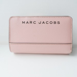 マークジェイコブス MARC JACOBS 2つ折り財布 レディース - ピンク L字ファスナー レザー【中古】20240410