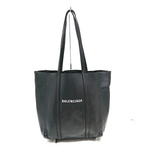 バレンシアガ BALENCIAGA トートバッグ レディース エブリデイトート 551810 黒 レザー【中古】20240428