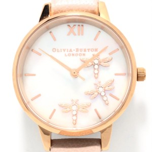 オリビアバートン Olivia Burton 腕時計 - OB067 レディース トンボ ホワイトシェル【中古】20240502