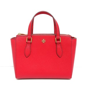 トリーバーチ TORY BURCH ハンドバッグ レディース 美品 - レッド レザー【中古】20240327