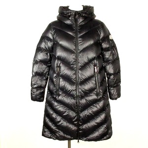 モンクレール MONCLER ダウンコート サイズ1 S レディース CAMBALES 黒 長袖/ジップアップ/冬 ナイロン【中古】20240323