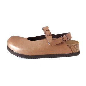 ビルケンシュトック BIRKEN STOCK サンダル 37 レディース 美品 - ライトブラウン レザー【中古】20240514