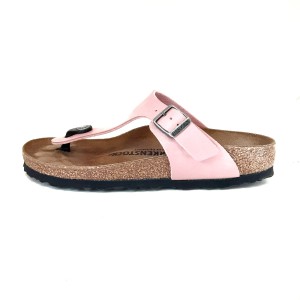 ビルケンシュトック BIRKEN STOCK サンダル 36 レディース - ピンク レザー【中古】20240501