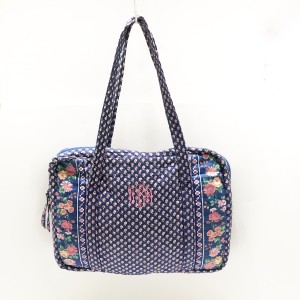 ベラブラッドリー Vera Bradley ショルダーバッグ レディース - ネイビー×ピンク×マルチ 花柄/キルティング コットン【中古】20240508