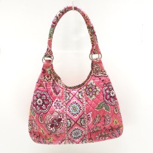 ベラブラッドリー Vera Bradley トートバッグ レディース - ピンク×パープル×マルチ 花柄/キルティング コットン【中古】20240508