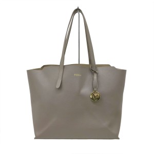 フルラ FURLA トートバッグ レディース サリー グレーベージュ レザー【中古】20240509