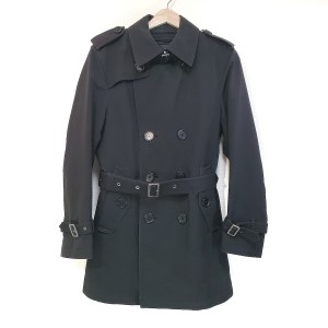 バーバリーブラックレーベル Burberry Black Label トレンチコート サイズS メンズ - 黒 長袖/ライナー着脱可/秋/冬【中古】20240510