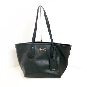 コーチ COACH ショルダーバッグ レディース - 33954 黒 レザー【中古】20240326