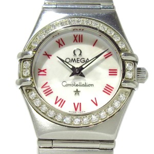 オメガ OMEGA 腕時計 コンステレーション ミニ 1466.63 レディース ダイヤベゼル/シェル文字盤 ホワイトシェル【中古】20240424