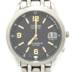 シチズン CITIZEN 腕時計 - H415-S033004 メンズ エコドライブ/電波 黒【中古】20240319