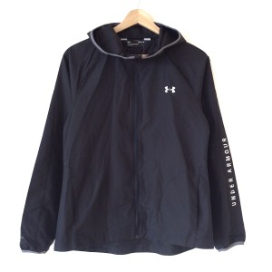 アンダーアーマー UNDER ARMOUR ブルゾン レディース - 黒×グレー 長袖/ジップアップ/春/秋【中古】20240323