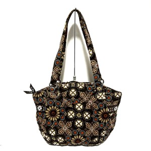 ベラブラッドリー Vera Bradley ショルダーバッグ レディース 美品 - ダークブラウン×ベージュ×マルチ 花柄 コットン【中古】20240406